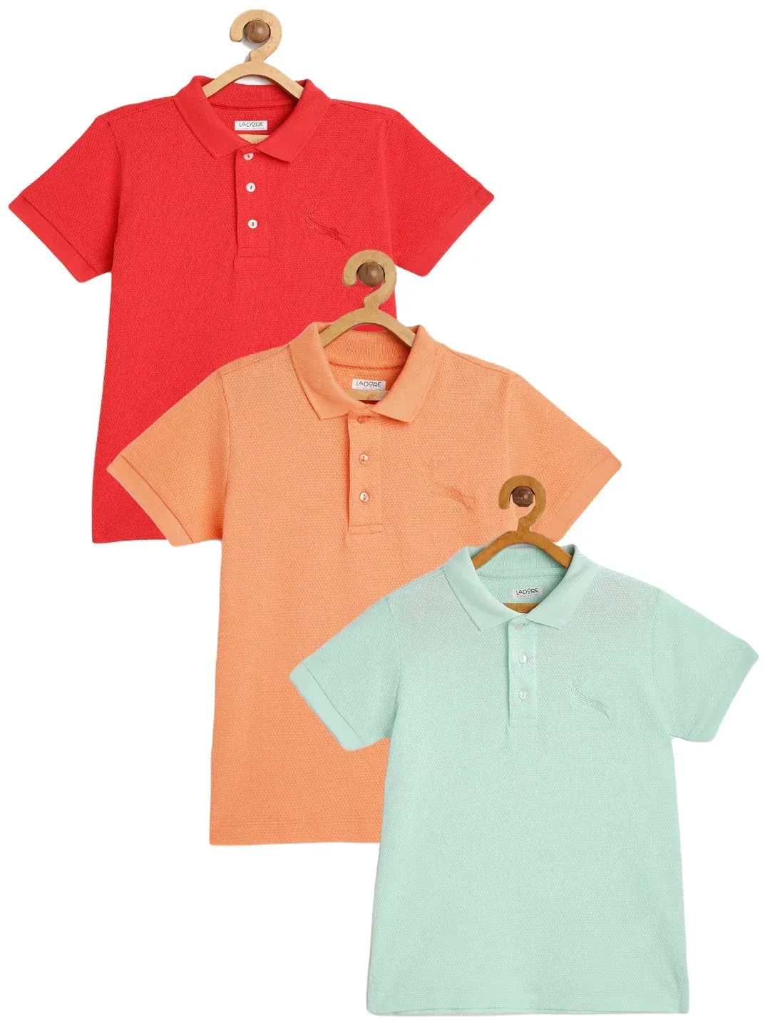 Combo Pack of 3 Polo T-Shirts (Age 2-13 Years)
