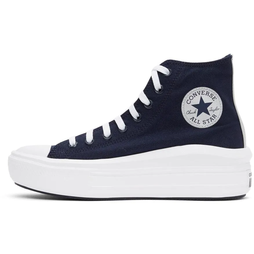 Converse Navy Anodized Metals Chuck Taylor All Star Move Hi Sneakers