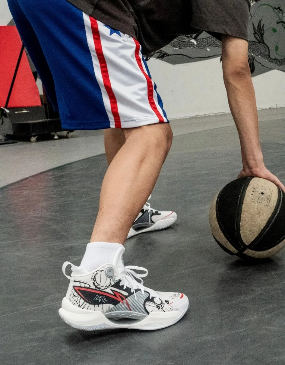 （Custom Sneakers）Li-Ning Super Light 2022 x The First Slam Dunk - Black/Red