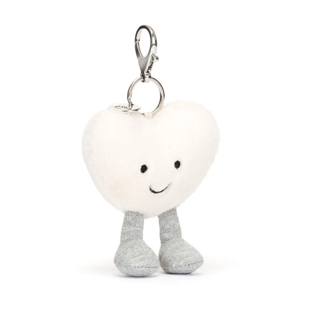 Jellycat Bag Charm Amuseable Cream Heart