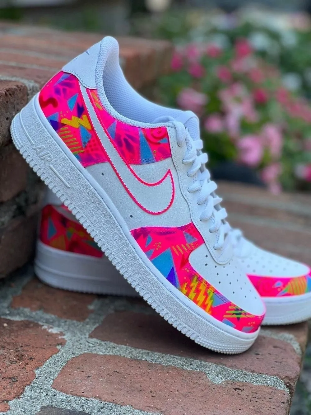 Magenta Pink Graffiti Custom Air Force 1
