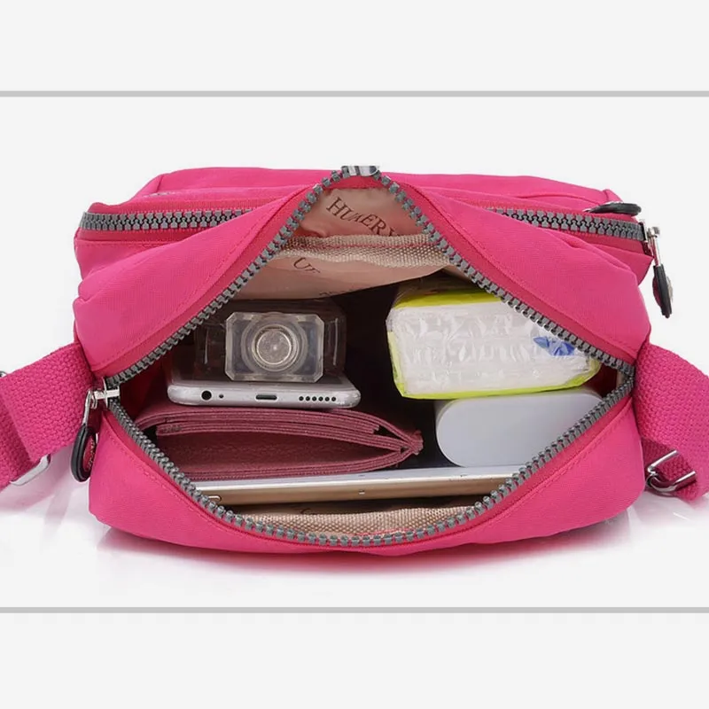 Multi Pocket Crossbody Bag Purse Ladies  Casual Travel Shoulder Handbag