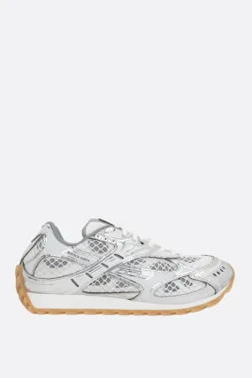 Orbit Mesh & Faux Leather Sneakers