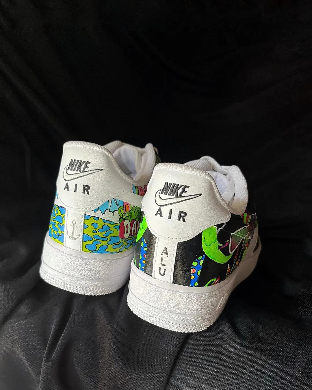 Paradise Sunny Florescent Light Red Green Blue Custom Air Force 1