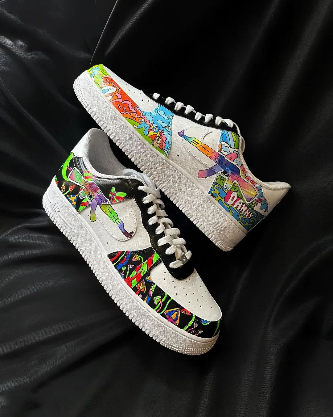 Paradise Sunny Florescent Light Red Green Blue Custom Air Force 1