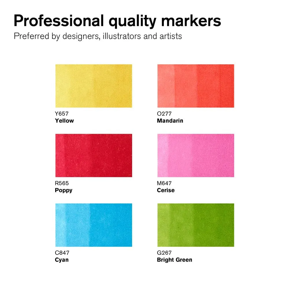 Promarker 6 Vibrant Tones