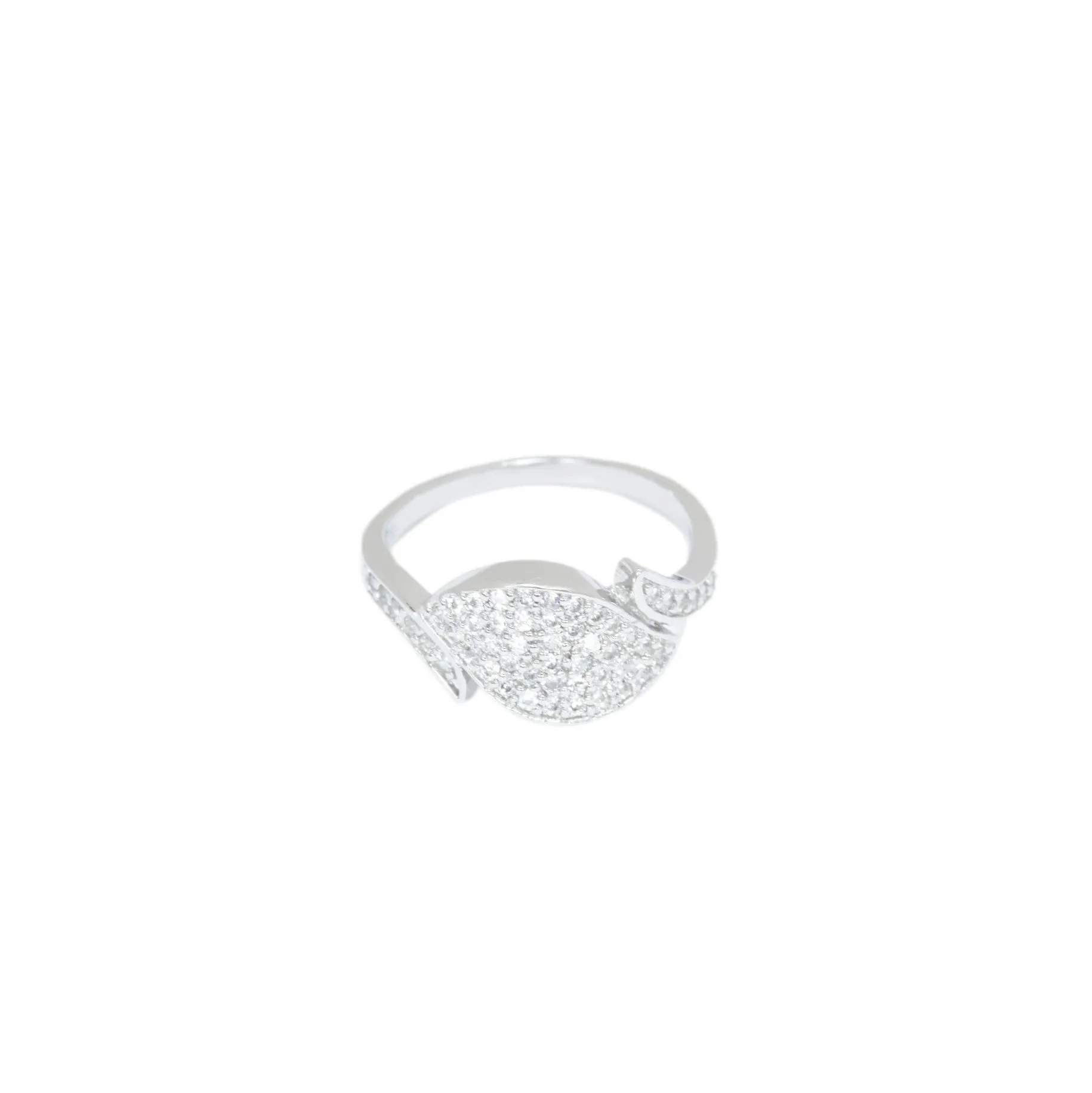 Sparkling Leaf Ring