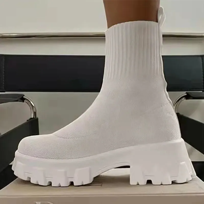 Women Lightweight stretch fabric boots