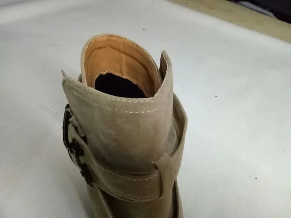 Women's Autumn/Winter Soft Leather Mid-Heeled Ankle Boots
